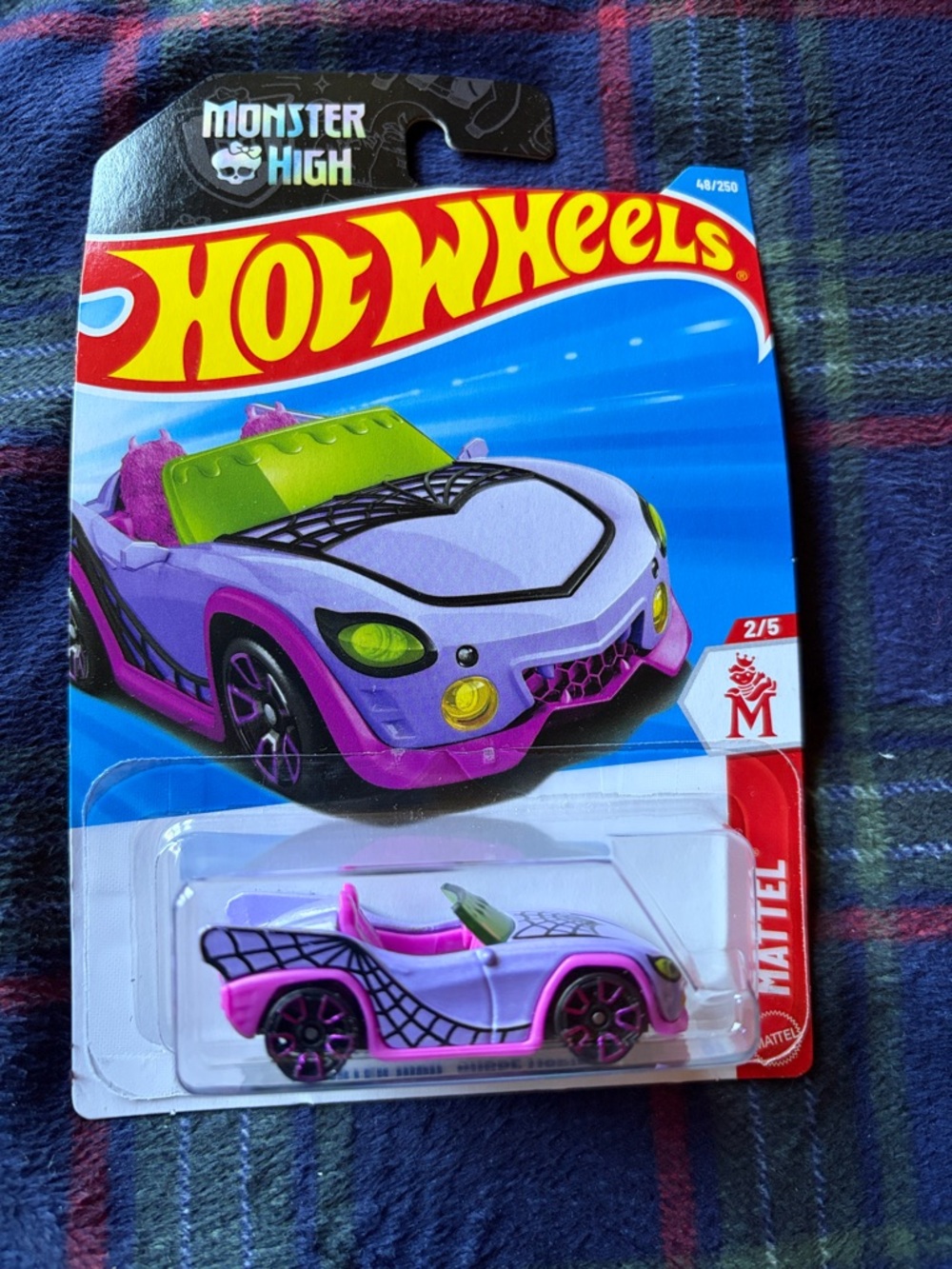 Hot Wheels Monster High Ghoul Mobile Toy Car - Purple & Pink